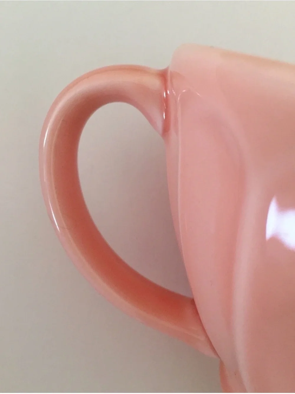 Pink Ceramic Cup - Scalloped Design